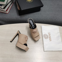 Load image into Gallery viewer, Versace LA MEDUSA PLATFORM MULES