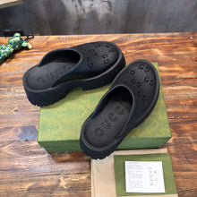 Load image into Gallery viewer, Gucci Platform Perforated G Sandals
