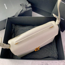 Load image into Gallery viewer, YSL Cassandra Medium Top Handle Bag in Grain Poudre Embossed Leather