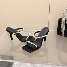 Load image into Gallery viewer, Versace Medusa Rhinestone Mules
