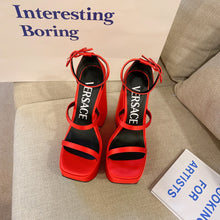Load image into Gallery viewer, Versace Triplatform Sandals