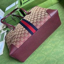 Load image into Gallery viewer, Gucci Ophidia Medium Tote With Web Bag