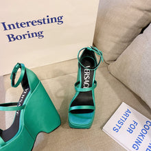 Load image into Gallery viewer, Versace Triplatform Sandals