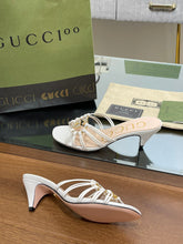Load image into Gallery viewer, Gucci Women Slide Sandal With Crystals