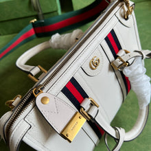 Load image into Gallery viewer, Gucci Small Canvas Top Handle Bag with Double G