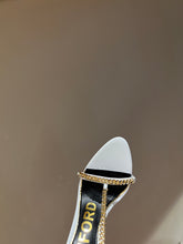 Load image into Gallery viewer, Tom Ford Leather Padlock Pointy Naked Sandal