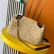 Load image into Gallery viewer, YSL Niki Medium Chain Bag In Raffia