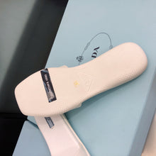 Load image into Gallery viewer, Prada Brushed Leather Slides