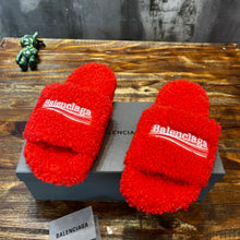 Load image into Gallery viewer, Balenciaga Furry Slide Sandals