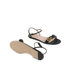 Load image into Gallery viewer, Gucci Double G Leather Sandals - LUXURY KLOZETT