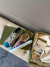 Load image into Gallery viewer, Gucci Tennis 1977 GG Multicolor High Top Sneaker - LUXURY KLOZETT