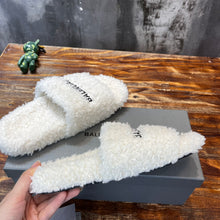 Load image into Gallery viewer, Balenciaga Furry Slide Sandals