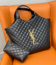 Load image into Gallery viewer, YSL Icare Maxi Shopping Bag In Quilted Lambskin
