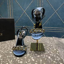 Load image into Gallery viewer, Versace Medusa Chain High Heel Sandals