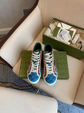 Load image into Gallery viewer, Gucci Tennis 1977 GG Multicolor High Top Sneaker - LUXURY KLOZETT