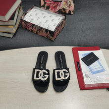 Load image into Gallery viewer, Dolce & Gabbana Calfskin Slides with DG logo