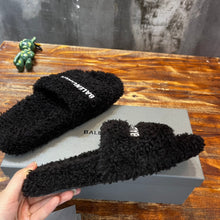 Load image into Gallery viewer, Balenciaga Furry Slide Sandals