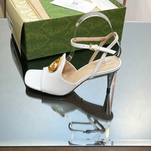 Load image into Gallery viewer, Gucci Blonde Heeled Sandal