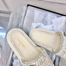 Load image into Gallery viewer, Chanel Braided Knit Mule