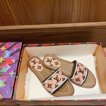 Load image into Gallery viewer, Louis Vuitton Crafty Lock It Flat Mule
