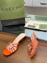 Load image into Gallery viewer, Gucci Women Slide Sandal With Crystals