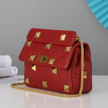Load image into Gallery viewer, Valentino Garavani Medium Roman Stud The Shoulder Bag In Nappa With Chain