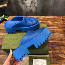 Load image into Gallery viewer, Gucci Platform Perforated G Sandals