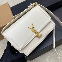 Load image into Gallery viewer, YSL Solferino Medium Satchel In Box Leather
