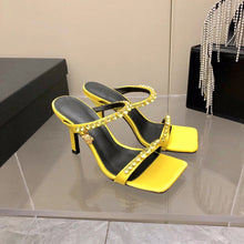 Load image into Gallery viewer, Versace Medusa Rhinestone Mules
