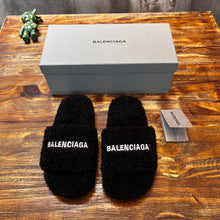 Load image into Gallery viewer, Balenciaga Furry Slide Sandals