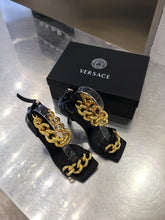Load image into Gallery viewer, Versace Medusa Chain Nappa Leather Sandals