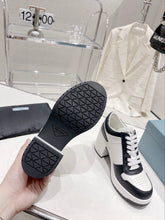 Load image into Gallery viewer, Prada Downtown High Heel Leather Sneakers
