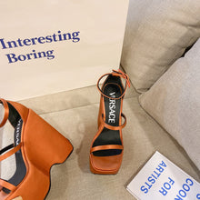 Load image into Gallery viewer, Versace Triplatform Sandals