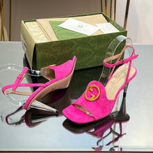 Load image into Gallery viewer, Gucci Blonde Heeled Sandal