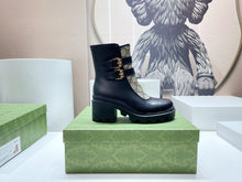 Load image into Gallery viewer, Gucci GG Ankle Boot With Buckle