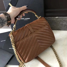 Load image into Gallery viewer, YSL College Medium Quilted Leather Bag