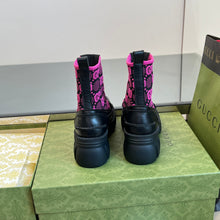 Load image into Gallery viewer, Gucci Women GG Jersey Boots with Horsebit