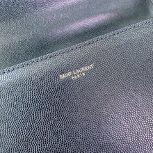 Load image into Gallery viewer, YSL Cassandra Medium Top Handle Bag in Grain Poudre Embossed Leather