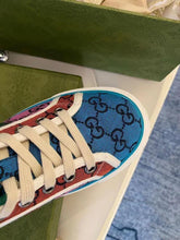 Load image into Gallery viewer, Gucci Tennis 1977 GG Multicolor High Top Sneaker - LUXURY KLOZETT
