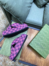 Load image into Gallery viewer, Gucci GG Multicolor Platform Sandal