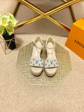Load image into Gallery viewer, Louis Vuitton Starboard Wedge Sandals