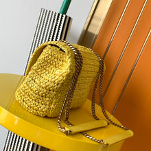 Load image into Gallery viewer, YSL Niki Medium Chain Bag In Raffia