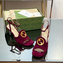 Load image into Gallery viewer, Gucci Blonde Heeled Sandal