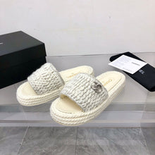 Load image into Gallery viewer, Chanel Braided Knit Mule