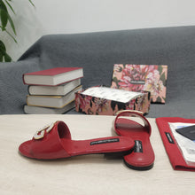 Load image into Gallery viewer, Dolce & Gabbana Calfskin Slides with DG logo