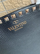 Load image into Gallery viewer, Valentino Garavani Rockstud Calfskin Grainy Tote Bag