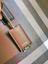 Load image into Gallery viewer, Burberry Check And Leather Medium Tote Bag