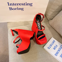 Load image into Gallery viewer, Versace Triplatform Sandals