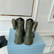 Load image into Gallery viewer, Prada Monolith brushed Rois Leather And Nylon Boots