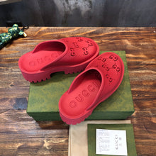 Load image into Gallery viewer, Gucci Platform Perforated G Sandals